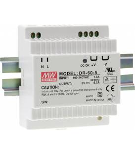 Mean Well Hat Rail Voeding (DIN-Rail) DR-60-24 24 V/DC 2.5A 60W 1x