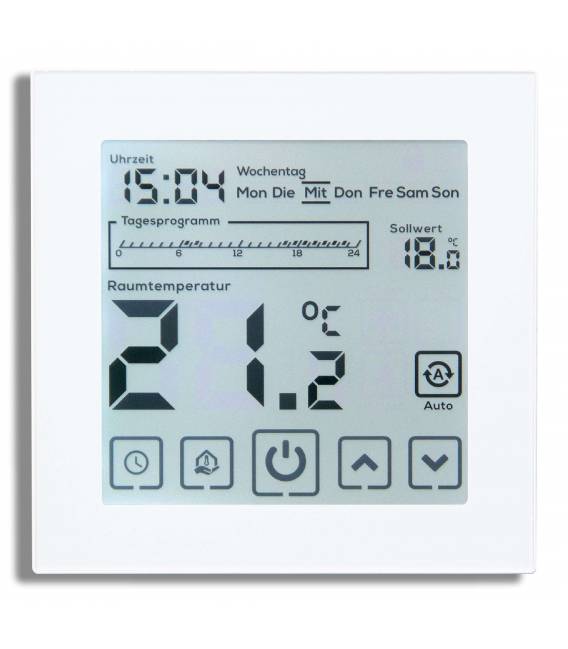 Digital Thermostat Fussbodenheizung EL05 Weiss -Thermostat Fussbodenheizung