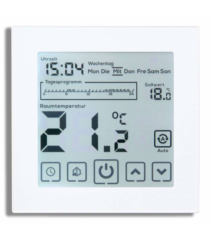 Termostato digitale EL05 termostato ambiente riscaldamento a pavimento  programmabile in bianco