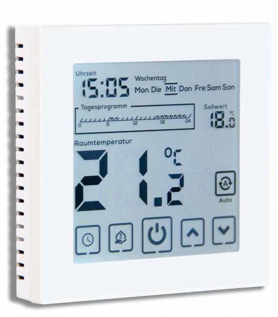 Digital Thermostat Fussbodenheizung EL05 Weiss -Thermostat Fussbodenheizung