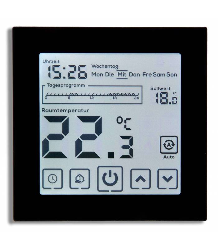 Digital Thermostat EL05 Raumthermostat programmierbar in schwarz