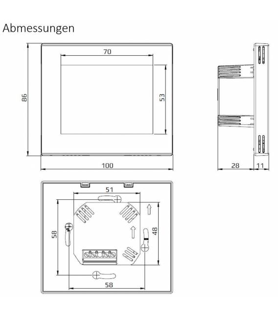 Digital Thermostat Underfloor Heating EL05 White