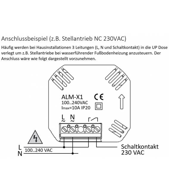 Digital Thermostat Fussbodenheizung X1 Farbdisplay Touch