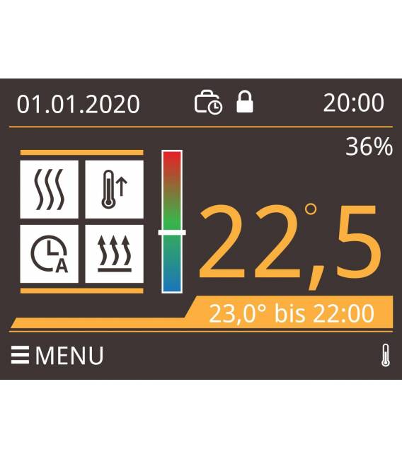 Digital Thermostat Fussbodenheizung X1 Farbdisplay Touch