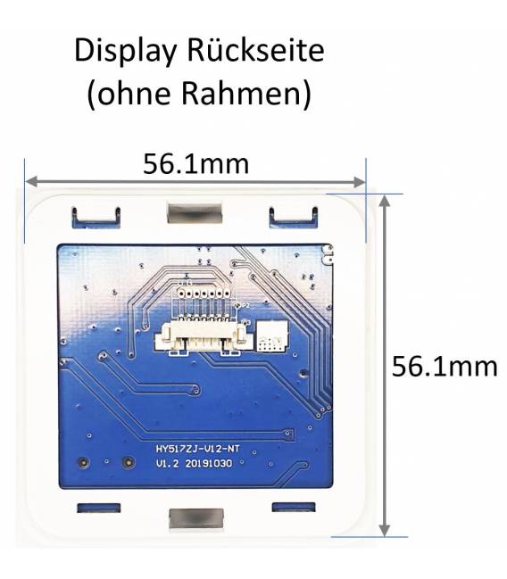 Abmessungen Display Digital Thermostat Fussbodenheizung Schalterprogramm