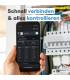 Shelly Relay 3EM Medidor eléctrico Wi-Fi 3x120A Función de medición