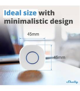 Shelly PlugnPlay Button1 Schalter & Dimmer WLAN Akku Weiß