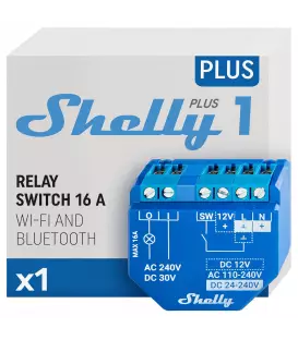 Shelly Flush Plus 1 Relay max 16A 1 Channel WLAN BT