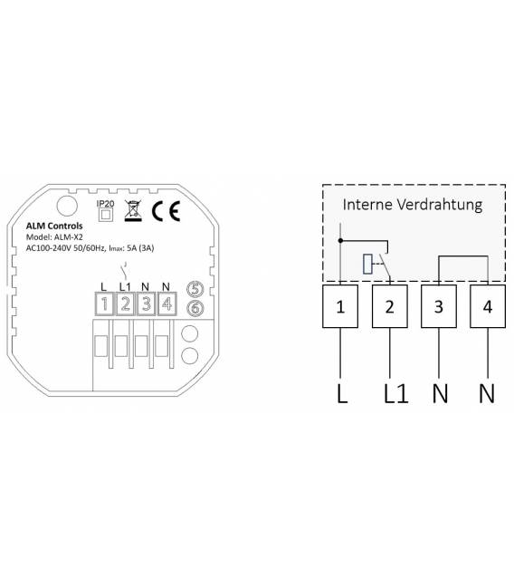 Termostato Digitale MQTT X2 Bianco per Riscaldamento a Pavimento
