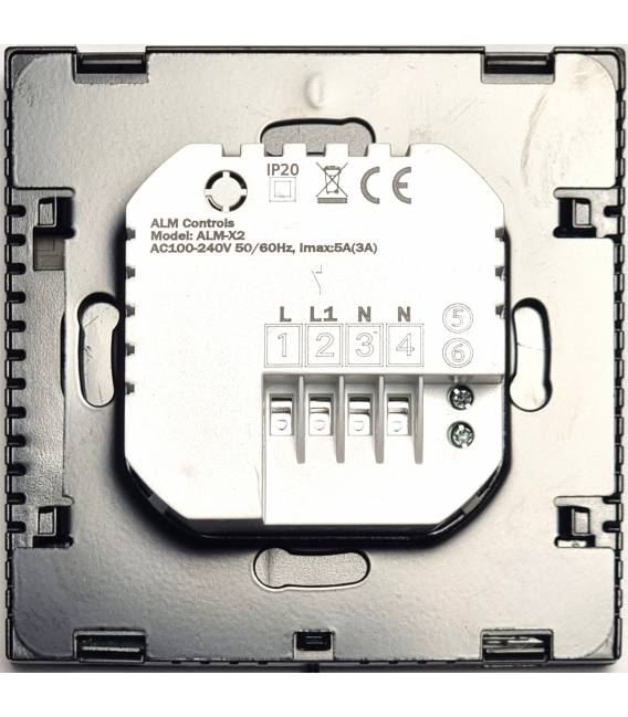 Termostato Digitale MQTT X2 Bianco per Riscaldamento a Pavimento