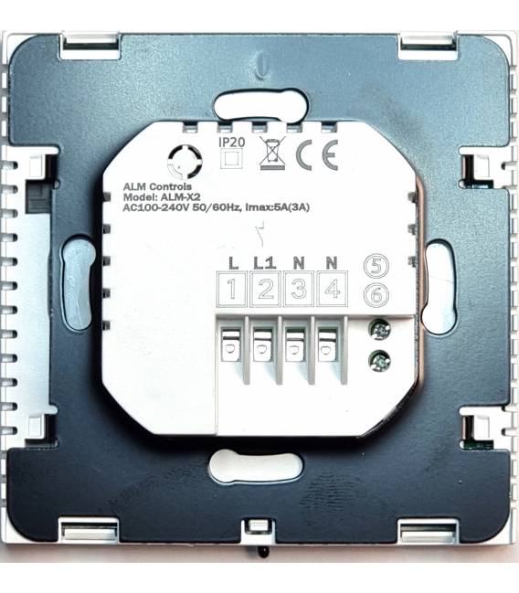 Digital Thermostat MQTT X2 White for Underfloor Heating