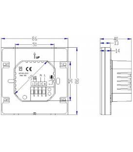 Thermostat numérique chauffage EL1 16 a