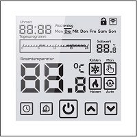 Digital Thermostat EL05 Weß Design