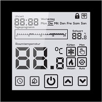 Digital Thermostat EL05 Schwarz Design